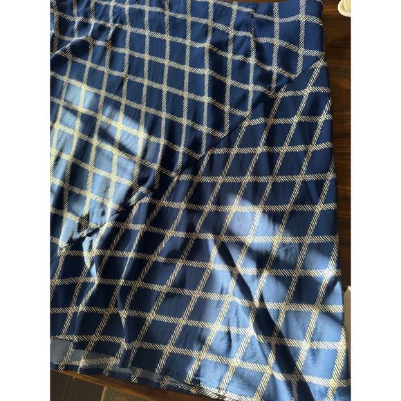 Ava & Viv Blue Abstract Print Bias-Cut Skirt - Size 3XL - Picture 1 of 5